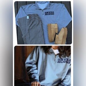 Skull House Designs Starry Night Zip: Dusty Blue